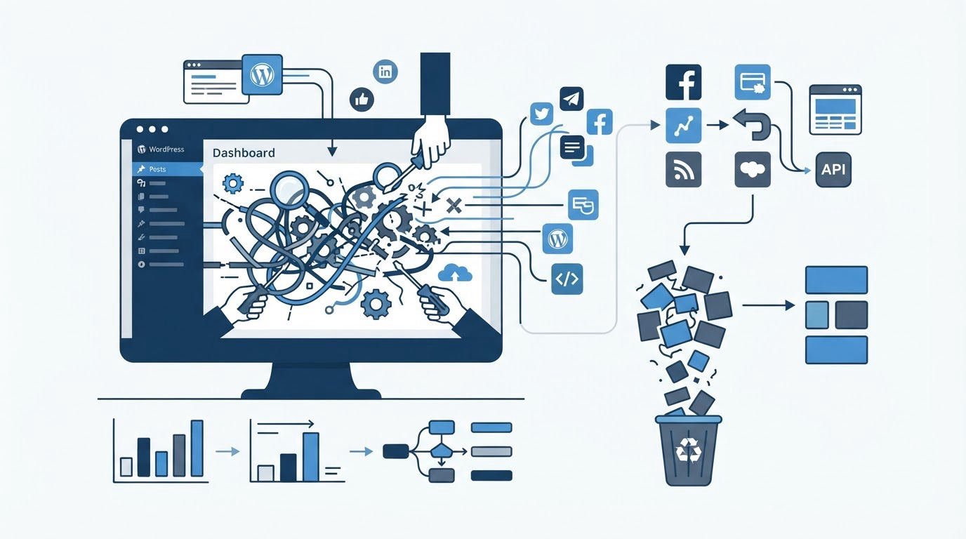 Audit WordPress technical debt and integrations